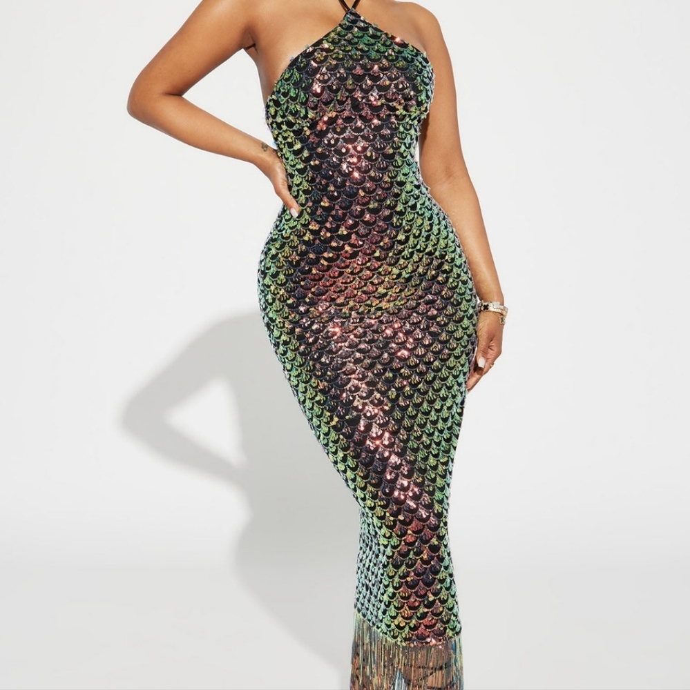 Sequin maxi dress